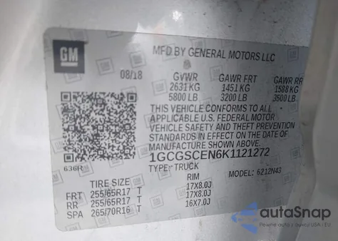 2019 Chevrolet Colorado Lt from USA, damaged, VIN 1GCGSCEN6K1121272